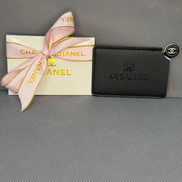 CHANEL Black Card Holder & Mirror Set | Gift w/ Purchase | New - Picture 1 of 3